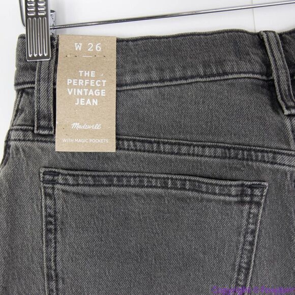 NEW Madewell Perfect Vintage Jean‎ in Cosner Wash: Knee-Rip Edition, 26 - Picture 11 of 16